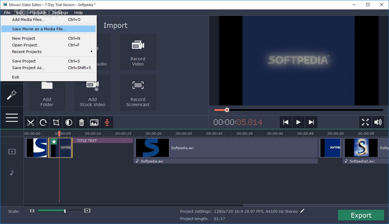movavi video editor free