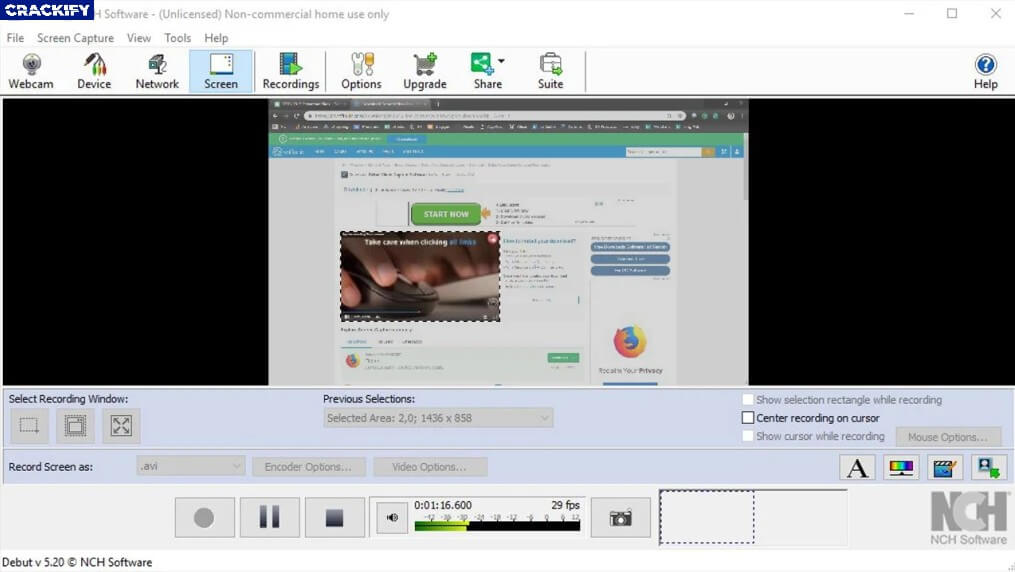 NCH Debut Video Capture Software Screenshot