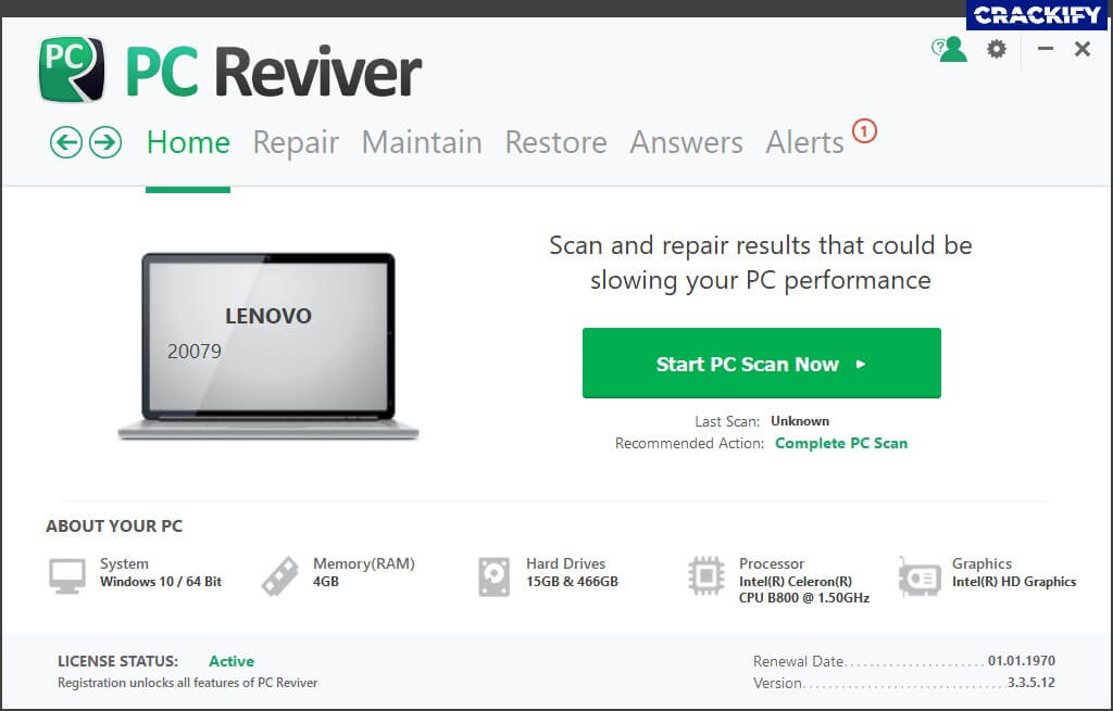 ReviverSoft PC Reviver Screenshot